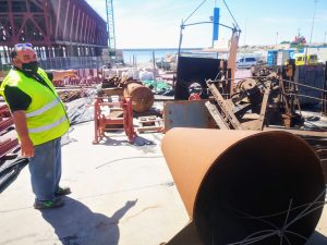 Utensilios del Cable Inglés que serán restaurados para el futuro Centro de Interpretación del Cargadero de Mineral