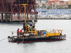 Sondeos marinos frente a las Almadrabillas
