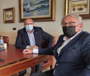 Los presidentes de los puertos de Melilla y Almería, reunidos en la APA