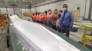 El pte. de la APA visita la fábrica de palas eólicas de Eblades Technology, en Ferreira (Granada)