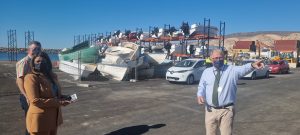 El presidente de la APA visita la zona de La Piscina que se comunicará con el camino del Faro