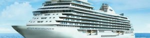 Vista del crucero de lujo Seven Seas Splendor, en una imagen de la naviera