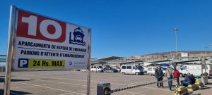 Parking de pre-embarque de pasajeros