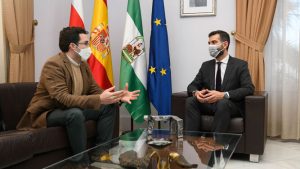 El alcalde de Almería y el gerente de la Fundación Bahía Almeriport