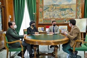 Reunión del gerente de la Fundación con el presidente de la Diputación
