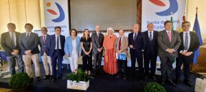 Ponentes y presidentes de autoridades portuarias, en la jornada RETE, en Almería