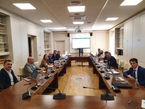 Reunión para la conexión del Puerto con el ferrocarril, en el Ministerio de Transportes