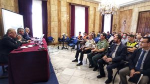 Un momento de la inauguración de las jornadas de preparación de la OPE 2022 en la Subdelegación del Gobierno de Almería