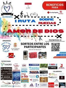 Cartel de la I Ruta Sobre Ruedas, del colegio Amor de Dios