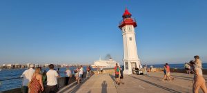 Un momento del Atardecer en el Faro, el pasado 20 de julio