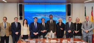 Los presidentes de las autoridades portuarias con los consejeros de la Presidencia y Sostenibilidad