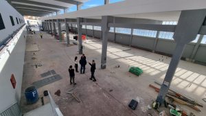 La presidenta de la APA visita las obras del Centro de Segunda Venta de Pescado