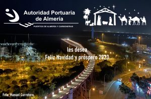 Tarjeta de Navidad de la Autoridad Portuaria. Foto de Manuel Carretero