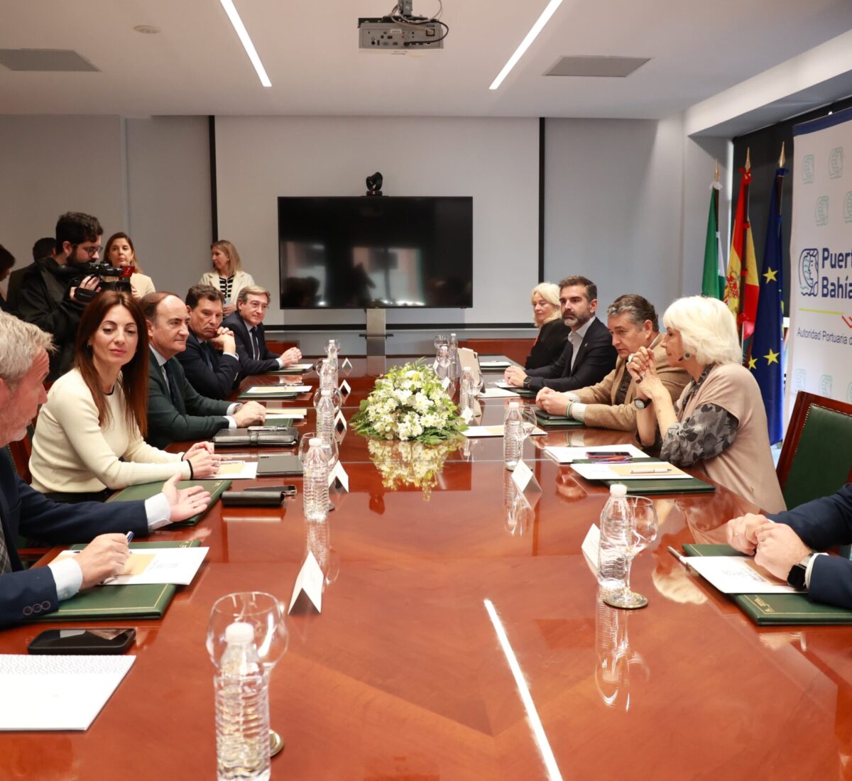 Reunión presidentes puertos del Estado en Andalucía con los consejeros Antonio Sanz y Ramón Fernández-Pacheco