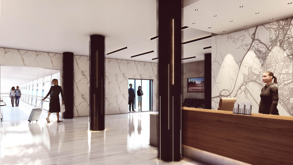 Imagen del proyecto de la nueva terminal de cruceros en la Estación Marítima del Puerto de Almeria
